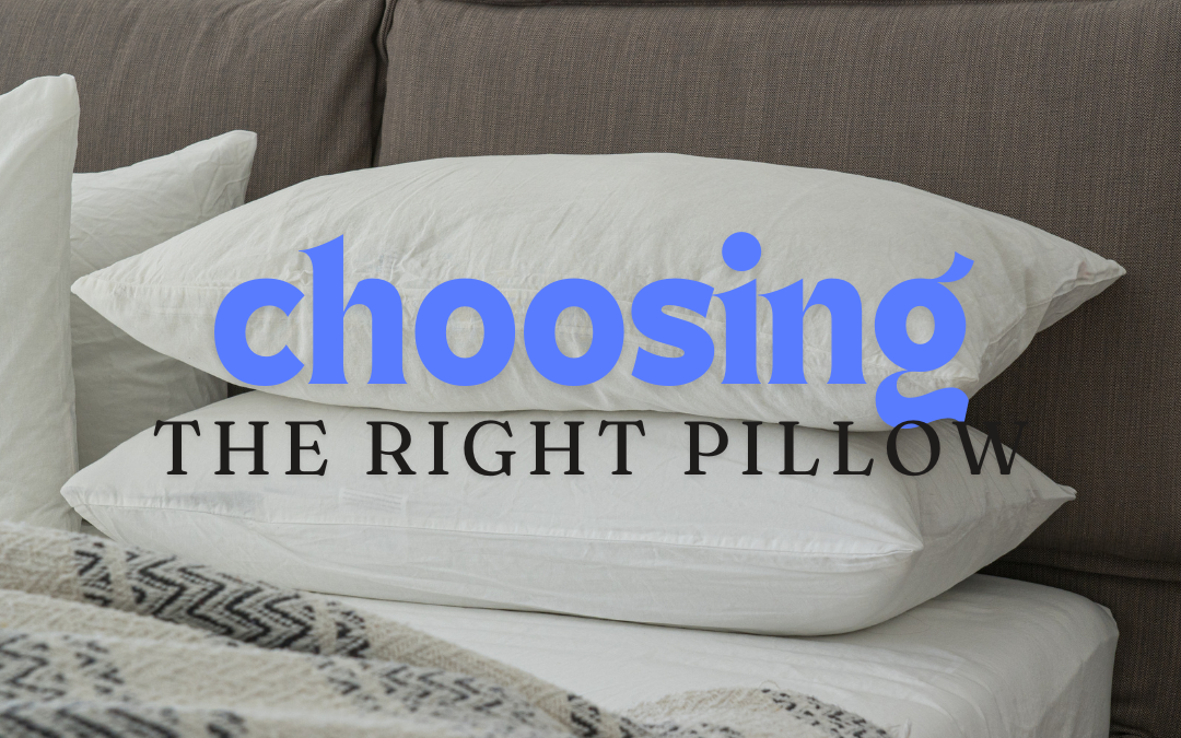 Blog Choosing the right pillow